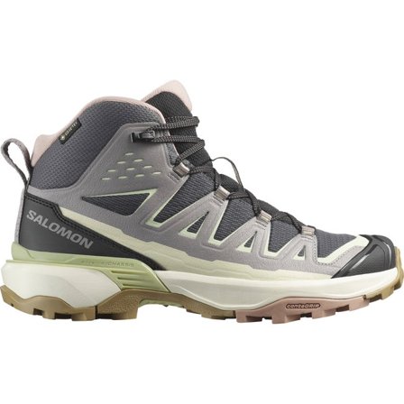 Salomon - Scarponi da trekking da donna X Ultra 360 Edge Mid Gore-tex - Nine Iron / Gull / Lime Cream - 42