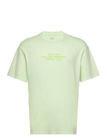 Logo Loose Tee T-shirts Short-sleeved Grön Lee Jeans