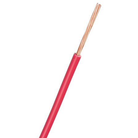 Nexans FQ Easy Installasjonskabel H07Z1-R, 450/750 V 1 x 1,5 mm², rød, Stikkontakter & kabler