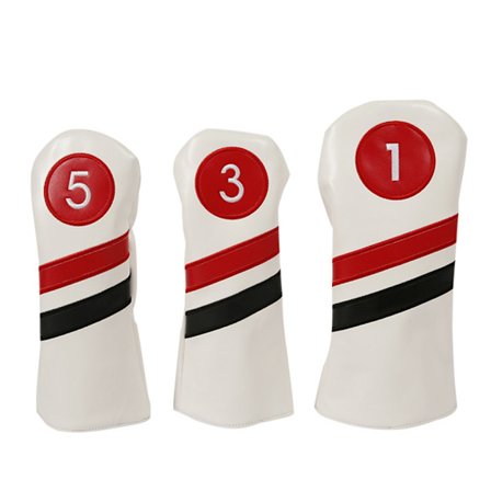 Golfklubbhuvudskydd Driver/Fairway-Woods/Hybrid Huvudskydd Golftillbehör Passar Alla Fairway Driver och Hybridklubbor