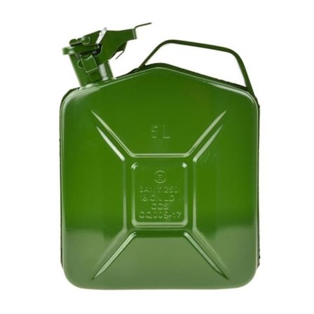 Metalisk jerrycan med hermetiskt lock 5 L