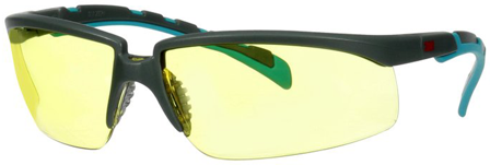 3M Solus 2000 Skyddsglasögon Grå/blå-grön skalm, gul lins, Personligt skydd