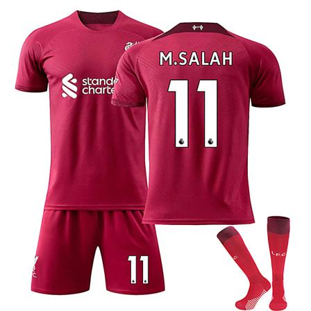 22/23 Ny sæson Hjem Liverpool F.C. M.SALAH Nr 11 Børnetrøje-pakke Barn-26