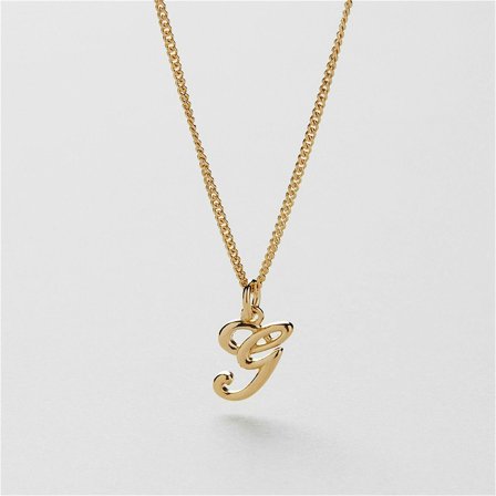 G Vintage Letter Necklace