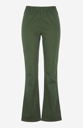 Cellbes of Sweden - Stretchy jeggings i kakigrønn for damer i størrelse 54S