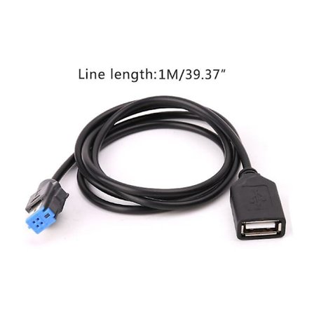 4-pin bil USB-kabeladapter forlengelseskabel for Nissan Teana Qashqai Cd Audio Radio Player