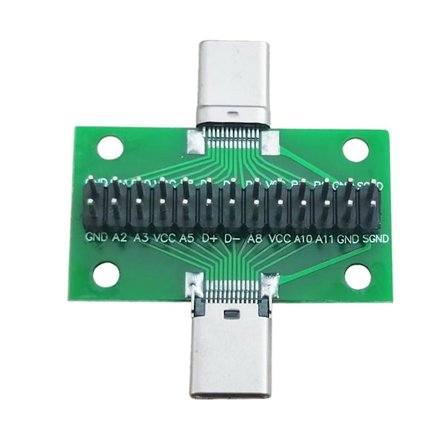 Uros-naaras Type C -testi PCB-levy Universaali levy USB 3.1 -portilla 20.6X36.2MM Testilevy