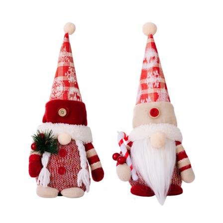 2 kpl Joulupukki Tonttu Plushie Set Herra ja Rouva Joulupukki Tontut