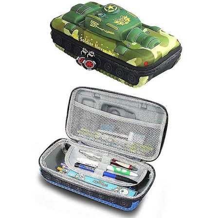 Stor EVA Plastik Stødsikker Tank Blyantsæske