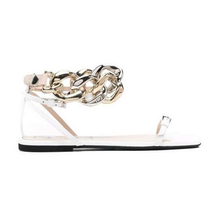 N21 Sandalen , Wit , Dames , Maat: 38 EU