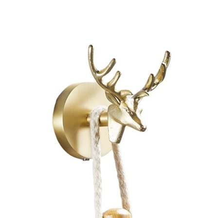 Luovat sarvet koukku / Yksi seinäkoukku, koukku roikkuu seinällä