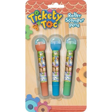 Tickety Toc-figurer rullstämpelpenna (3-pack) One Size