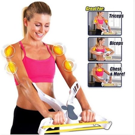 Styrke Brawn Treningsapparat Underarms Håndleddsstøtte Styrketreningsutstyr 3 Volumer Hvit