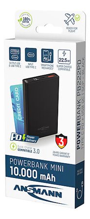 ANSMANN Powerbank 10000mah 22,5W