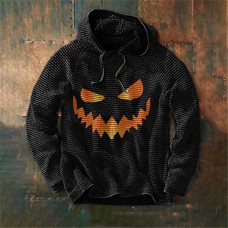 Pumpkin Halloween Costume Hoodie Pullover Hoodie