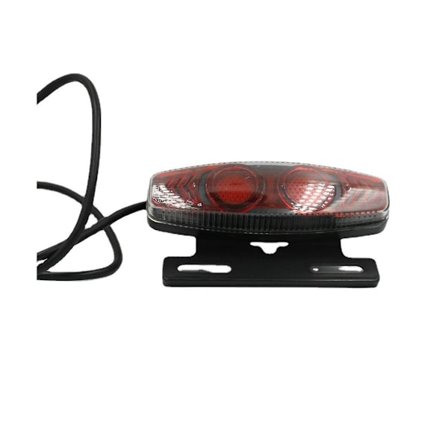 E-cykel Bakre LED-Bakljus 36V 48V Säkerhetsvarningslampa För Elcykeltillbehör Sm-kontakt