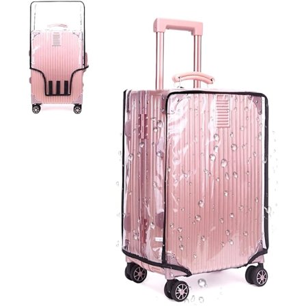 28 tuuman suuri läpinäkyvä PVC-matkalaukku suojus, paksu pölytiivis matkalaukku