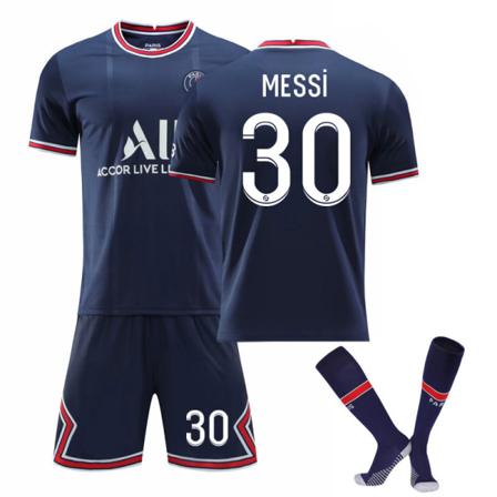 21-22 New Paris Home Kids Adults Football Soccer Jersey Trainin Jersey Suit No.30 MESSI 24