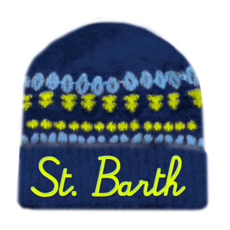 MC2 Saint Barth, Beanies Blauw, Heren, Maat:ONE Size