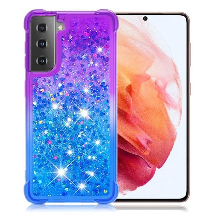 Princess Samsung Galaxy S21 Plus Deksel - Lilla / Himmelblå