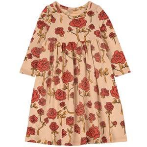 Mini Rodini Red GOTS Floral Dress 80/86 cm - Dresses - 80/86 cm - Red