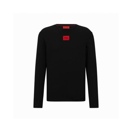Hugo Boss - Långärmade T-shirts - Svart - Herr - Storlek: S, Herr, Storlek: S