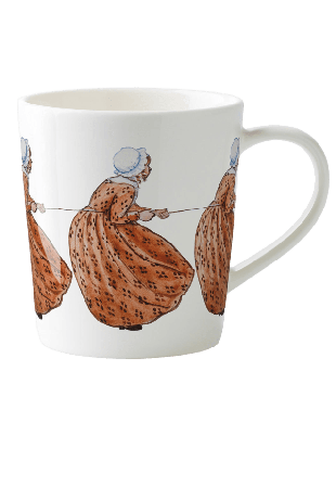 Design House Stockholm Elsa Beskow Mugg 40 cl with handle Aunt Brown Glas ONESIZE