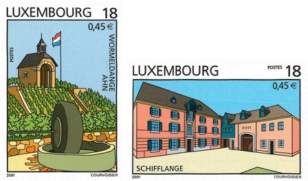 Luxembourg - Turisme - Postfrisk sæt 2v