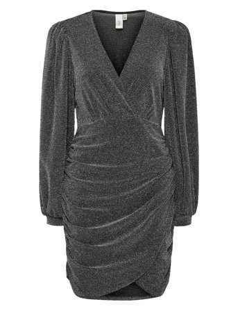 Yastikka Ls Glitter Dress - Show Black YAS