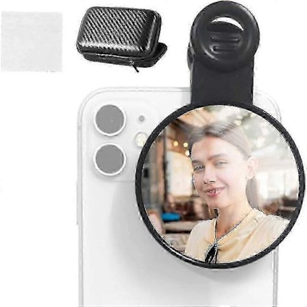 Telefon Kamera Speilklemme, Universelt Selfie-speil for smarttelefoner