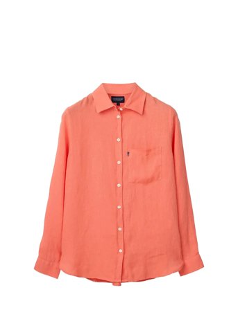 Lexington Clothing Classic Linen Shirt Rosa