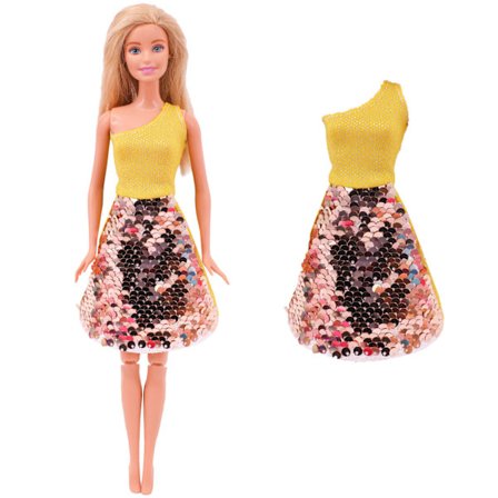 Dukke kjole Lang kjole Sød temperament Afslappet påklædning L296