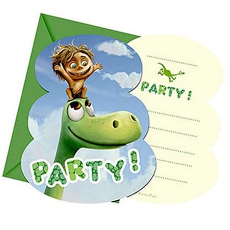 The Good Dinosaur Partyinbjudningar (6-pack) En storlek Grön/