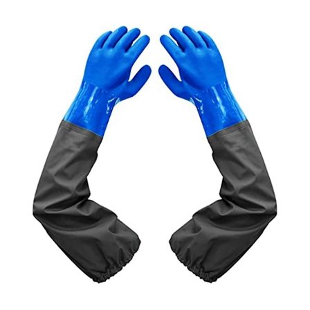 Lange Vandtætte Handsker - Robust, Syre- og Kemikalieresistente Gummihandsker