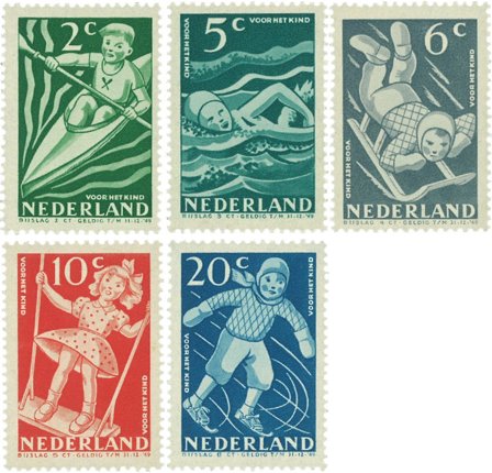 Holland 1948 - NVPH 508-512 - Postfrisk