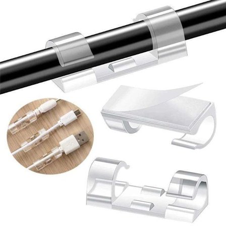 Kabelholder - Selvklæbende - 16-pak - Kabelclips -