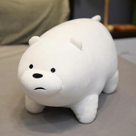 We Bare Bears plysjdukke Isbjørn/Grizzly/Panda Kosedyr De tre bjørnene tegneseriefigur [GGL] Polar Bear