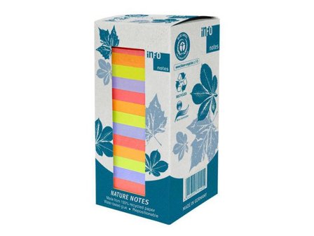 info Notes Nature 75x75mm neon 16/fp - Lyreco - Kontorsmaterial - Notes och Post-It - Notes - Färgade
