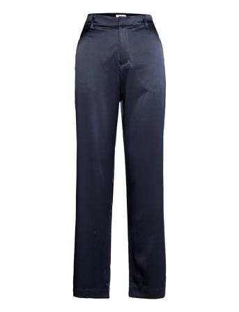 Ava Trousers Bukser Med Rette Ben Blå Ahlvar Gallery*Betinget Tilbud