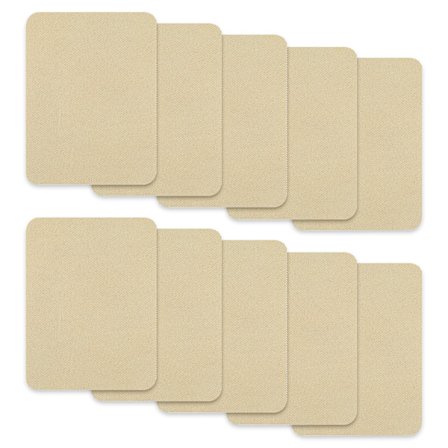 Selvklæbende plastre til tøjreparation, 10 stk Khaki
