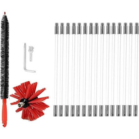 Fejersæt til skorsten, krom - Høj kvalitet - Høj kvalitet - Høj kvalitet - Høj kvalitet