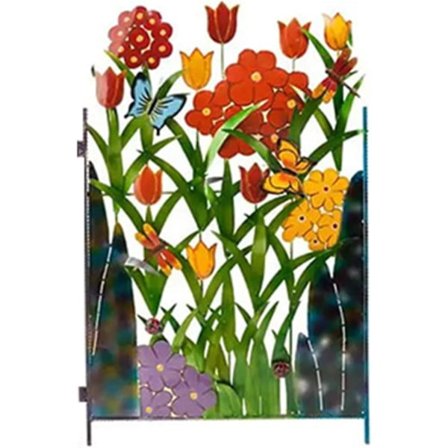 Smijernmetall Silhuett Farge Blomst Hage Gjerde Rustfritt Jern Barriere Blomst