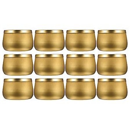 12 st plåtburkar Runda förseglade burkar Godis Snacks Förpackningslådor Festpresenter