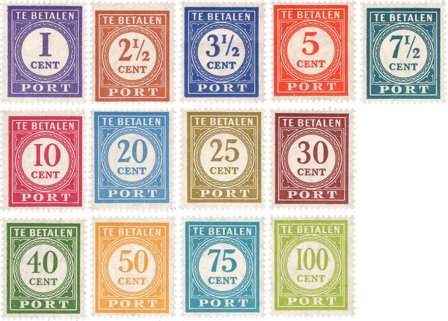 Hollandsk Ostindien 1946 - NVPH P53/65 - Postfrisk