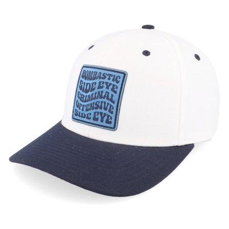 Iconic - Blanc adjustable Casquette - Bombastic Side Eye 514 White/Navy Adjustable @ Hatstore