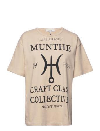 Alary T-shirts & Tops Short-sleeved Beige Munthe