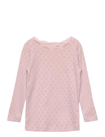 Nmflacce Ls Slim Top T-shirts Long-sleeved T-shirts Vaaleanpunainen Name It