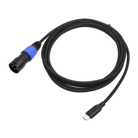 USB C til XLR Han Audio Kabel Output Kabel Audio Konnektor til Mixer Højttaler 100cm [DB]