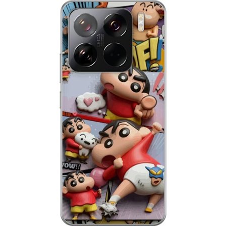 Kompatibel Mobilcover til Xiaomi Xiaomi 15 Pro Crayon Shin-chan kollage med sjove poser farverig stil humoristiskt anime-inspireret motiv