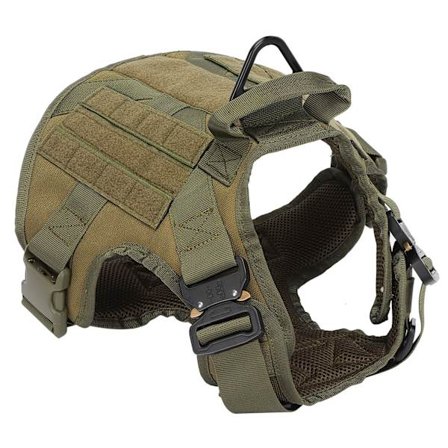 Sotilaskoira valjaat rintakehän selkä samettimateriaali sopii suurille keskikokoisille koirille M